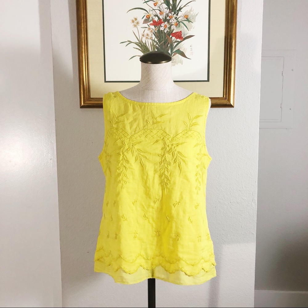 Anthro Moulinette Soeurs Embroidered Blouse 🎋